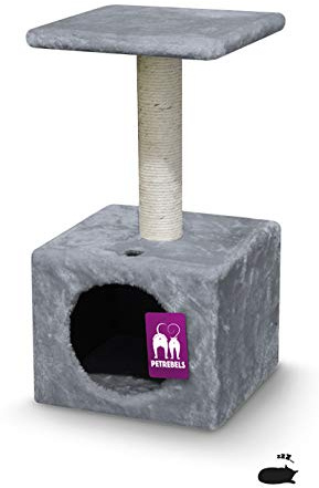 Petrebels Árbol rascador para Gatos Barato Bastards Atlanta 60 Gris Claro