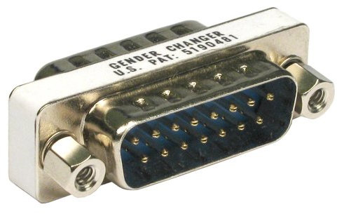 de Genre Changeur LD15 Faible Density 15 Broches Mâle vers Mâle Coupleur Joystick [Low Density 15]
