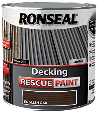 RONSEAL DRPEO25L 2.5 Litre Decking English Rescue Paint - Oak