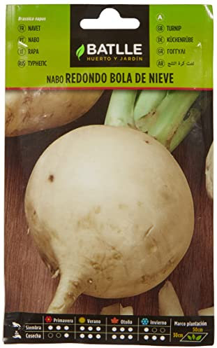 Batlle Vegetables Seeds - Round Turnip Snowball (15g)