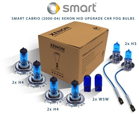 Smart Cabrio (450) (450.433, S10LA1) 40kw, Bj 03.00-01.04 (singola) Lampadine allo xeno H3, H4, W5W