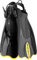 Cressi Palau Saf - Pinne Corte Regolabili per Snorkeling e Nuoto, Nero/Giallo, M/L, Unisex Adulto