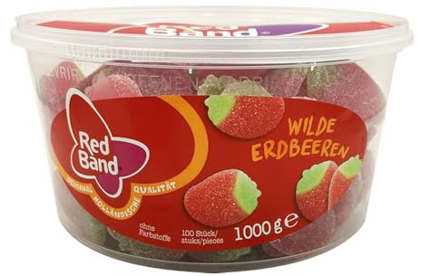 Red Band Wilde Erdbeeren Dose | Fruchtgummi, 1000 g
