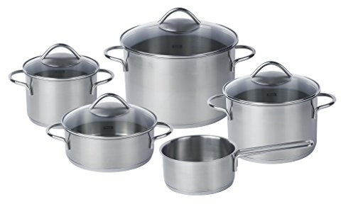 Fissler Vienna (Induction) Set, Frying & Cooking Pot, Casserole, Stainless Steel, 5Pcs.
