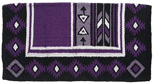 Tough 1 Cherokee Wool Saddle Blanket Purple/Black