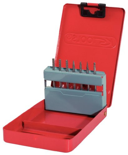 KS Tools 515.3207 HM Frässtift-Satz, 7-tlg., Farbe