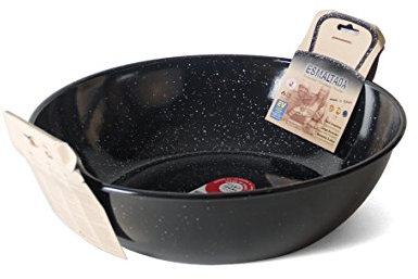 Garcima Sartén Honda con Asas, Acero, Negro, 32 cm (La Ideal_20332)
