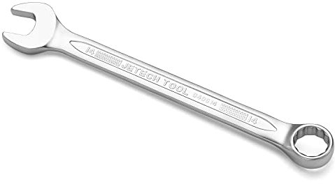Jetech Ringmaulschlüssel 14mm – Hochfester Schraubenschlüssel aus Cr-V Stahl mit sandgestrahlter Oberfläche