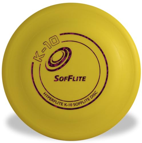 Hyperflite K-10 SofFlite Soft Dog Flying Disc, 2 Pack, Medium-Large