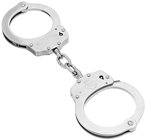 kh security Handschelle Polizei-Standard, silber, 240105