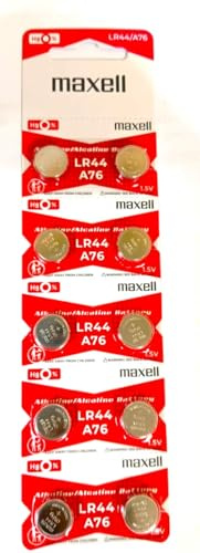 Maxell LR440-10PK LR44 Batteries (Pack of 10)