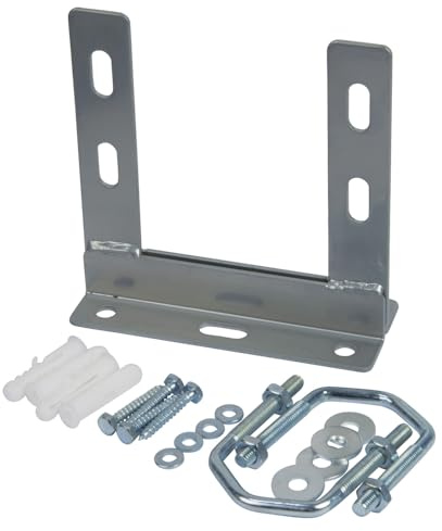SLx TV Aerial Wall Mount Bracket 6 x 6 With Fixing Kit, 152mm Stand-Off for 25mm-40mm Masts