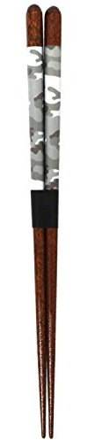 Ishida 16824 Wild Safari Chopsticks Made in Japan Wooden (Natural Wood), Gray, 8.3 inches (21 cm)