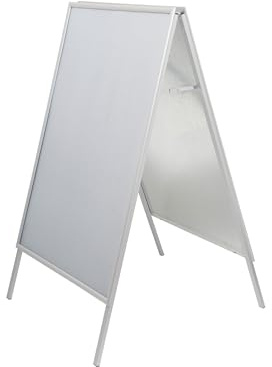 MAUL | Kundenstopper | doppelseitig | Aluminium | wetterbeständig | für DIN A0