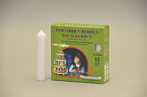 Knox Piramide candele 17/100 – Colore – 12 pezzi/Pkg. – tropffrei – nessun cera d' api bianco