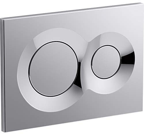 Kohler K-75890-CP Lynk Flush Actuator Plate for 2 in. x 4 in. in-Wall Tank and Carrier System, Polished Chrome