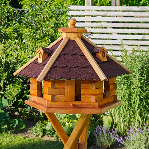 Vogelhaus von Größe L, XL und XXL Futterhaus Futterhäuschen Vogelvilla V18, Vogelfutterhaus aus Holz