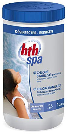 Chlore HTH pour SPA. entretien en traitement de l'eau à dissolution rapide