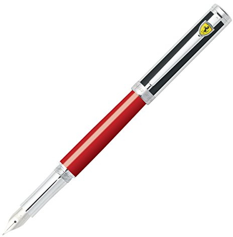 Sheaffer Ferrari Intensity, Rosso Corsa Barrel, Black Stripe Cap, Fountain Pen: Fine Nib (FE0951543)