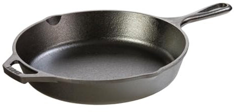 Lodge L8SK3 Tegame tondo, 26 cm (10.25 pollici), Nero