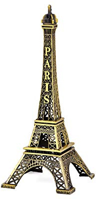 ds. distinctive style Torre Eiffel Modelo Torre Eiffel Estatua Metálica Torre Eiffel Figura para Recuerdos - 15 cm