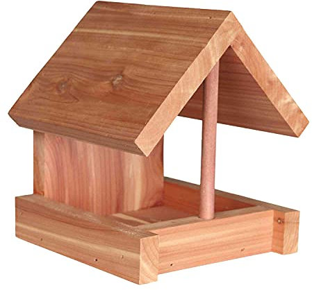 Trixie 55844 natura Futterhaus, Zedernholz, 16 × 15 × 13 cm, natur
