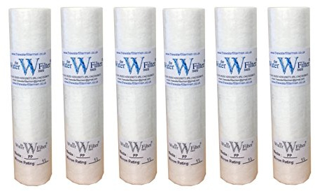 10 PP Sediment 10mic Sediment Particle Water Filter Cartridge 10 Micron (6 Pack)