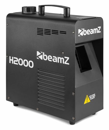 beamz H2000 Professional DMX Haze Machine - High-Output Water-Based Haze Generator for DJs, Events, and Stage Lighting Effects, DMX Hazer, Hazer Smoke Machine, Haze Machine, DJ Haze Machine