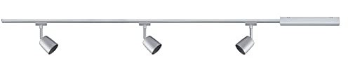 Paulmann 95462 Cover URail Basic Set GU10 max. 3x10W dimmable 230V Chrome matt, Chrome Rail System – Choose Any lamp