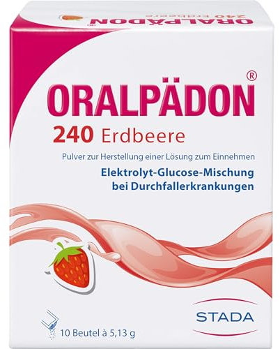 Oralpädon 240 Erdbeere Pulver, 10 St. Beutel