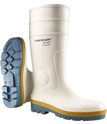 Dunlop Acifort Tricolour Wellington Boot - Unisex, Antistatisk och vattentät, Arbetsgummistövlar med halkfri yttersula för industriellt bruk, flerfärgad - EU 41, UK7, flerfärgad, 40 EU