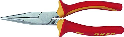 USAG 081 N - Pinza isolata a becchi mezzotondi lunghissimi diritti 00810003