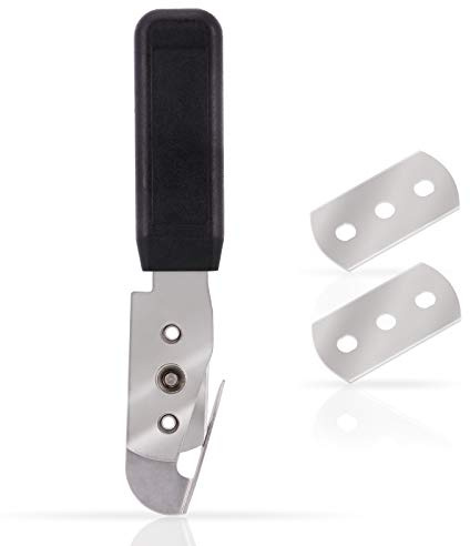 EHDIS Safety Cutter for Auto Wrap Vinyl with 2 Replaceable Blades, Stainless Steel, Car Wrap Cutting Tool, Window Tint Tool, Double Side Blade