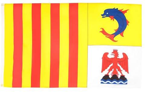 AZ FLAG Drapeau Provence-Alpes-Côte d'Azur 150x90 cm 2 Œillets