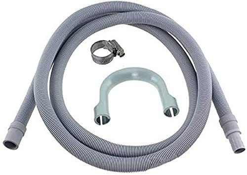 SPARES2GO Universal Washing Machine and Dishwasher Drain Hose Extension Pipe Kit (2.5M, 19mm / 22mm)