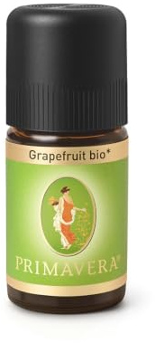 PRIMAVERA Ätherisches Öl Grapefruit bio 5 ml - Aromaöl, Duftöl, Aromatherapie - stimmungsaufhellend, aufmunternd, anregend - vegan