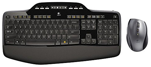Logitech MK710 Combo Teclado y Ratón Inalámbrico para Windows, Disposición AZERTY Belga , Negro