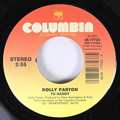 Dolly Parton 45 RPM To Daddy / PMS Blues