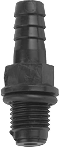 Little Giant CV-10 Rückschlagventil für folgende Kondensatpumpen der Little Giant Serie – VCC, VCMA, VCL-14 und VCL-24, 1/4 Zoll MNPT x 3/8 Zoll Stachel, schwarz, 599065