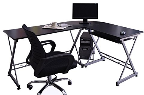 SixBros. Computerschreibtisch Schwarz - CT-3802/2075