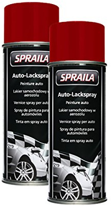 Kwasny RAL 3000 Feuerrot Lackspray 400Ml Spraydose Autolack Auto Sprühlack 300 006 2X
