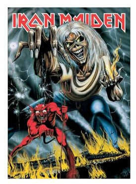 Iron Maiden Postcard Number Of The Beast 10.5 x 15cm