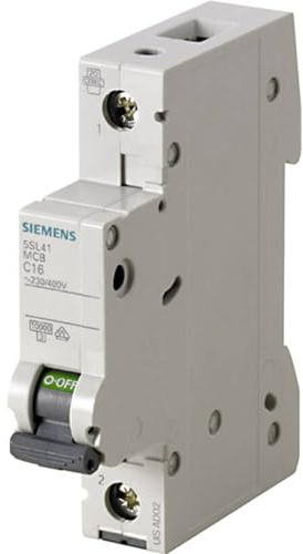 Siemens 5sl4 – Automatik-Schalter 10 kA curva-c 1 Pole 16 A 70 mm