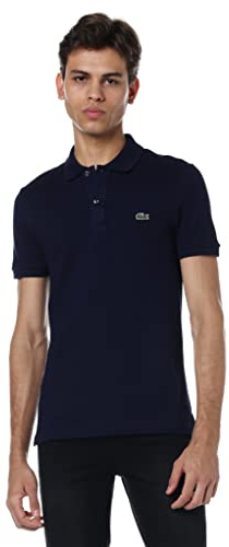 Lacoste L1212 Camisa Polo, Azul (Marine), 3XL Hombre