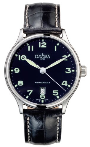 Davosa Herren-Armbanduhr Analog Edelstahl schwarz 16145651