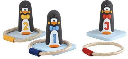 Trudi 82722 - Ringwurfspiel Pinguine -Bewegungsspiele
