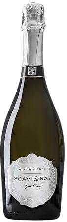 Scavi & Ray Alcohol Free Sparkling Wine, Non-Alcoholic Prosecco Alternative, 0 Percent ABV, Ideal for New and Expecting mums, Low Calorie