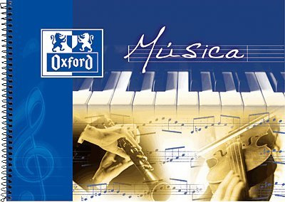 Oxford 100302790 Musikheft, Querformat, 20 Blatt