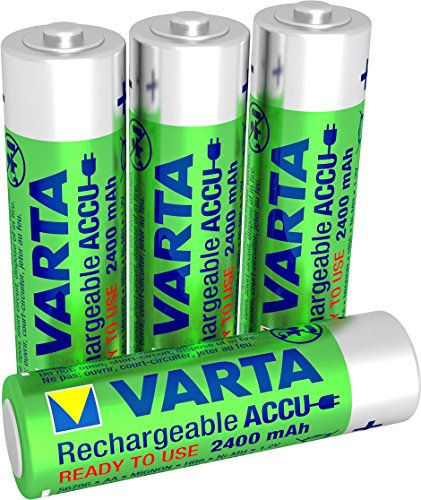 Varta ACCU TOYS Batteria Ricaricabile, Stilo AA 2400 mAh, Confezione da 4 Pezzi