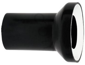 190 mm conector recta larga tubería de desagüe negro WC WC bandeja de aguas residuales